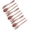 3Set Tableware Wooden Fork Spoon Knife Kit Kitchen Cutlery for