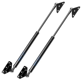 ARANA Gas Struts 15 inch 40 lbs with Brackets(Non-Detachable), Gas Shocks Lift Lid 15", Hydraulic Lift Gas Springs Fits Cabinets Door Storage Box Lid Toolbox Custom Window(Fit 32-44 lbs Lid), 2 Pcs