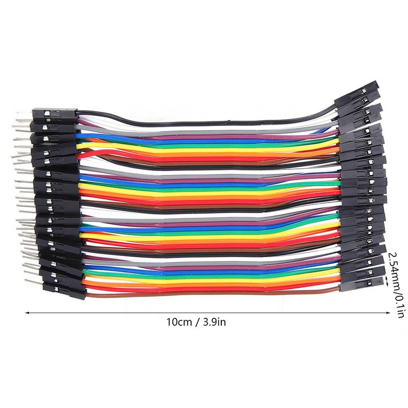 10Pcs Jump Wire Plastic Male to Female Connecting Cable for