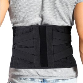 YHG double compression nursing belt Adjustable lumbar support Black L code Suitable for waist c