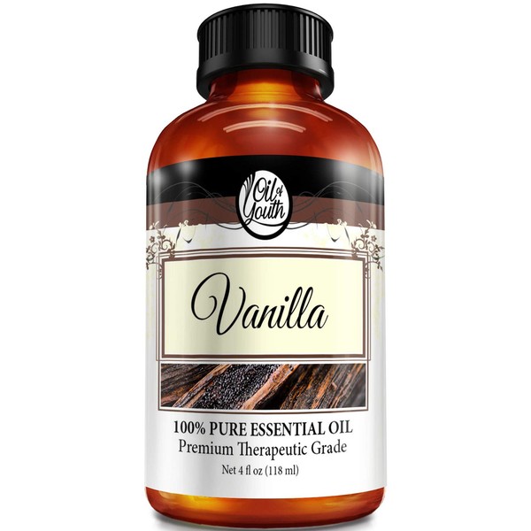 Oil of Youth Essential Oils 4oz - Vanilla Essential Oil - 4 Fluid Ounces