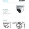 EPCOM Camara Turret TURBOHD E8-TURBO-G2W 1080p METÁLICA Gran Angular 103°