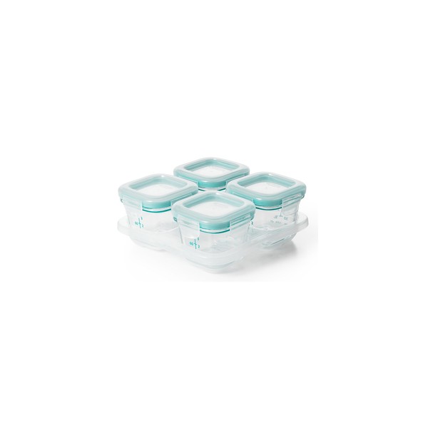 OXO Tot Glass Blocks Teal 4 Count