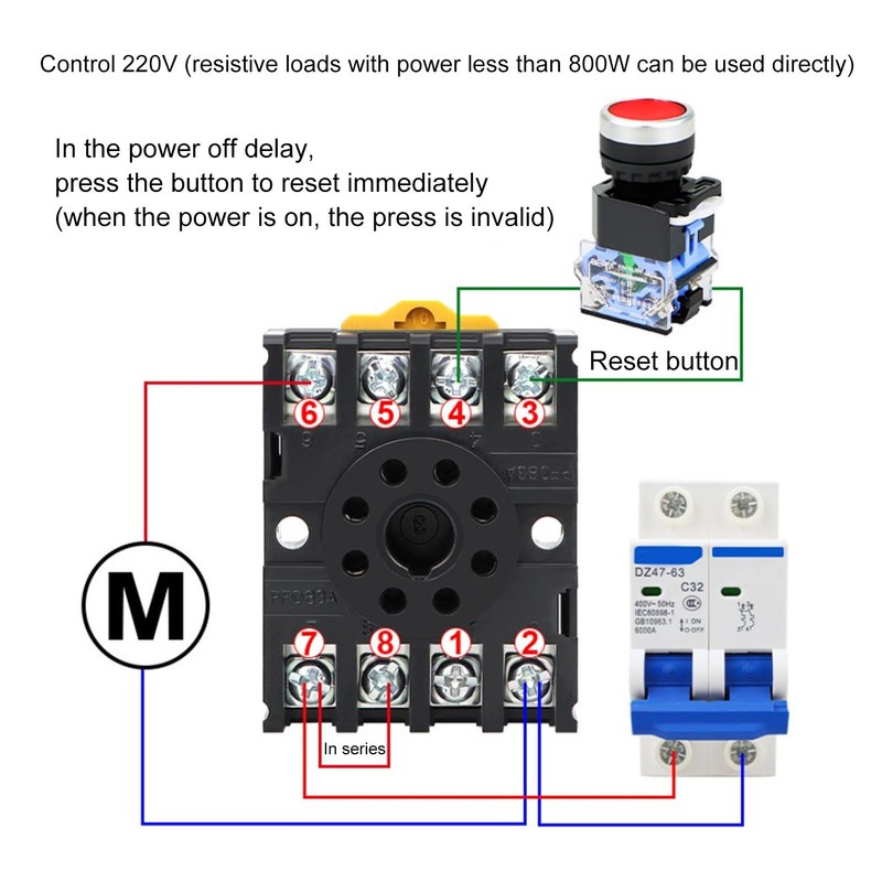 BERM Power Off Delay Relay Knob Control Timing Timer High