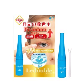 Ledouvre Premium 0.16 fl oz (4 ml) Double Layer Teardrop Bag with Double Eyelid Habits Coating Coating Waterproof Type Bangs Keep