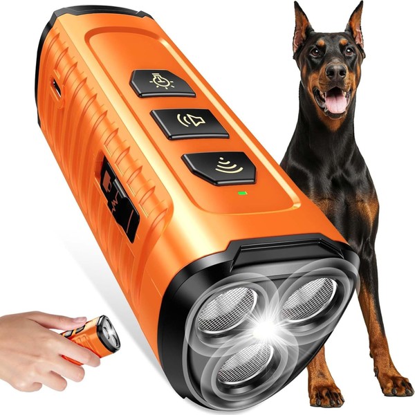Ultrasonic Dog Bark Control Device 3X Emitters, 5 Training Modes,