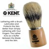 Kent Large Wooden Bristle Shaving Brush Large - Wood -