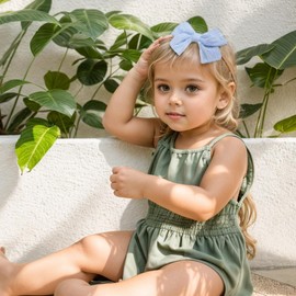 SHROMNYXIN Baby Girl Headbands Hair Bows Newborn Girl Headband Bows Toddler Hair Accessories Swiss Dot Hair Ribbons Kids Headbands Gray Pink Beige Navy