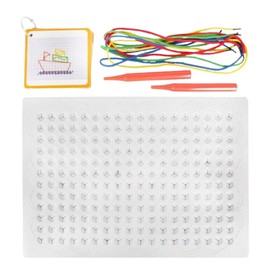 Thread Board for Kids - Colorful String Art Kit | Toddler Lacing Toy Cartoon Pattern Interactive Toddler Sewing Toy for Toddler Kids Boys Girls, Parent-Child