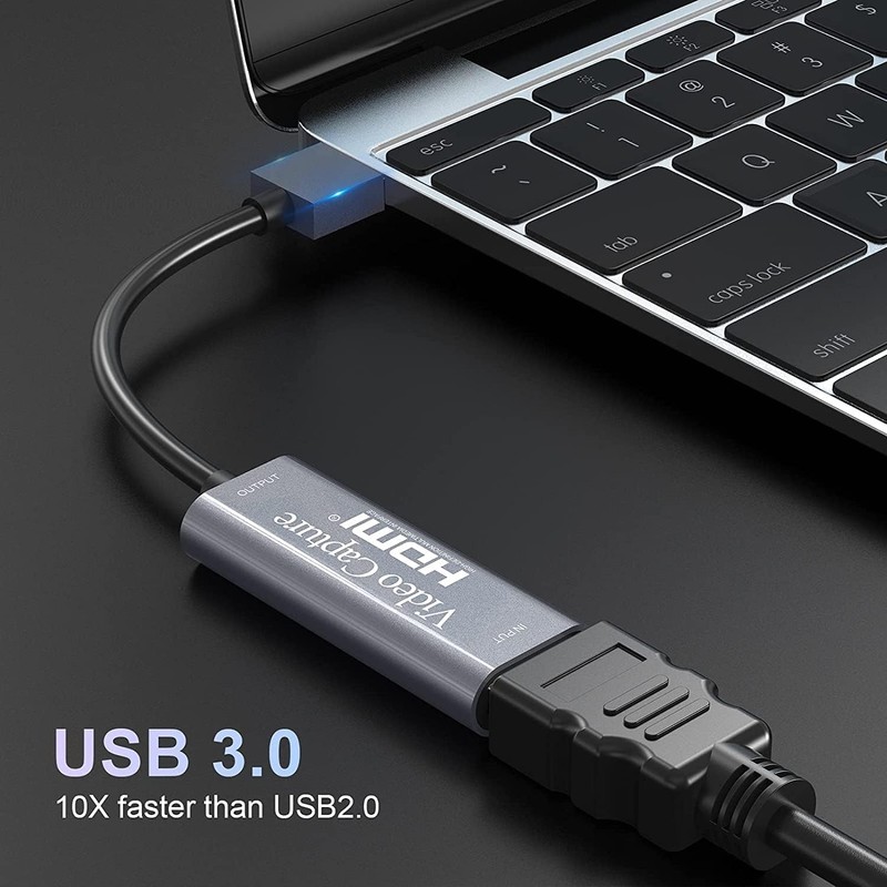 Video Capture Card 4K HDMI to USB Capture Card, Full