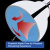 YOO.MEE High Pressure Fixed Shower Head - Strong Powerful Pressure