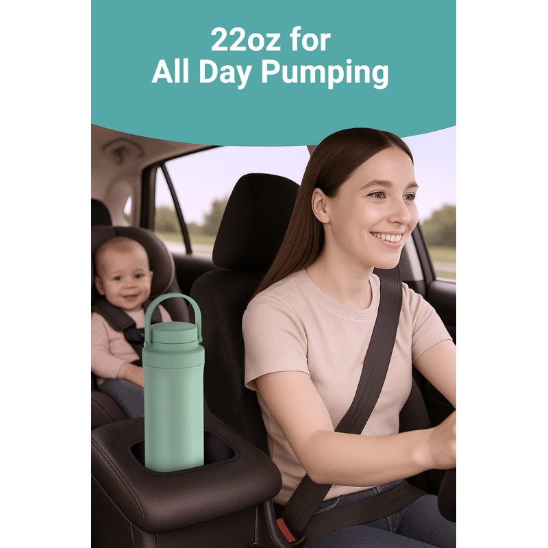 Koalababy 22oz Portable Breast Milk Cooler – 24-Hour Cooling with