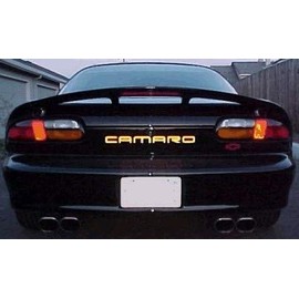 Rear Bumper Inlay Decal Stickers - 93-02 Camaro - (Color: Gloss White)