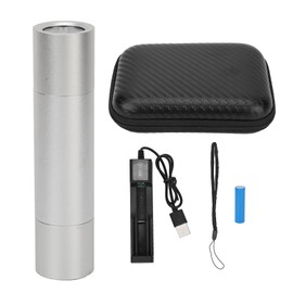 Red Blue LED Therapy Torch Reduce Pain Portable 475nm 620nm 660nm 850nm 940nm LED Infrared Therapy Pen Silver