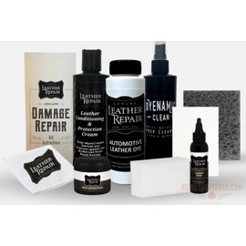 Luxury Leather Repair Automotive Damage Leather Repair Kit Compatible with Ford Mercury Lincoln Leather Interiors – Repairs Holes, TEARS, Cracks, and CREASES (Beyond Blue, 16oz)