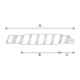 Fluorescent Safety Spiral Yellow 3 Pack 57513