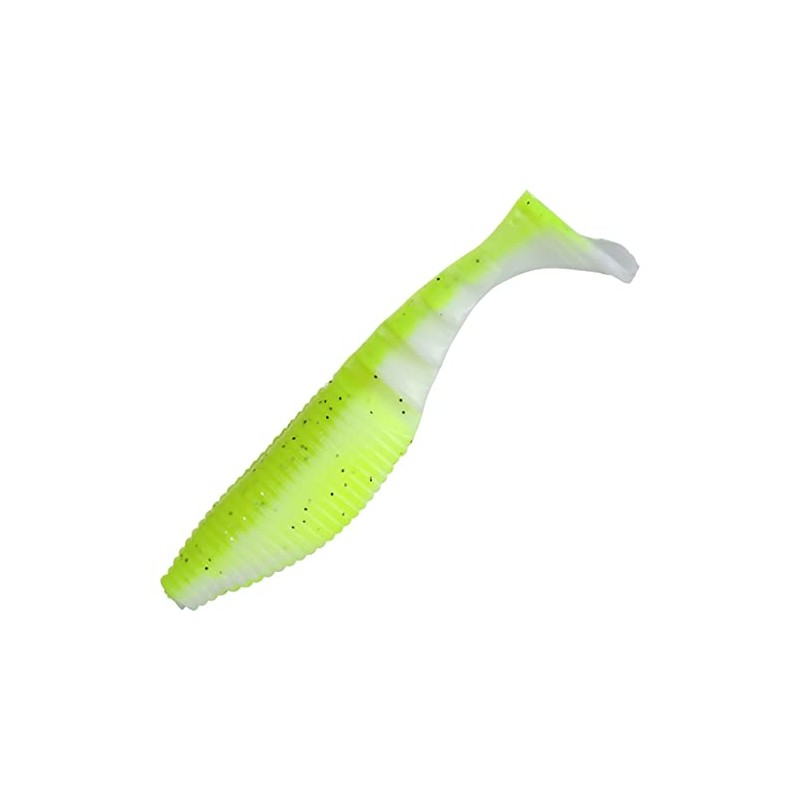 Gary Yamamoto 4" Kickin' ZAKO Chartreuse SHAD (5 Pack) YAM-134P-05-909