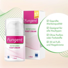 Fungent Cream Foot and Nail Care Ointment Practical and Hygienic in Pump Dispenser 50 ml Capacity 5 x