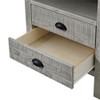 Arden 2-Drawer Wood Nightstand - Driftwood Gray, Rustic Finish with