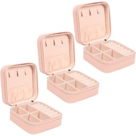 JARAGAR Small Jewellery Box, Portable Travel Jewellery Box Organiser, Leather Mini Travel Jewellery Box for Rings, Earrings, Necklace, Bracelets, Jewellery Gift for Women and Girls
