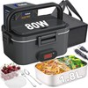 Kimfead Electric Lunch Box for Adults with Temperature Display 80W