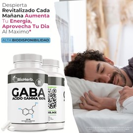 GABA 100% Puro (90 Cápsulas Para 90 Días) - | Acido Gamma Aminobutirico | Extremadamente Eficaz | Formulacion de Grado Farmaceutico | Absorcion Potenc