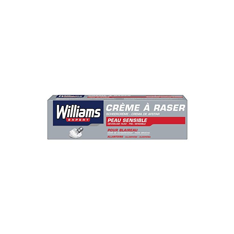 Williams, Scheercrème voor de gevoelige huid, hoge bescherming tegen allantoïne,
