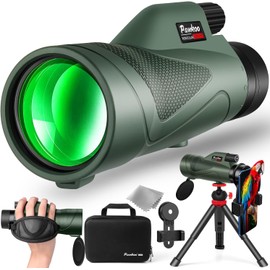 Pankoo 12x60 HD Monocular Telescope for Adults high Powered | Comes with Smartphone Adapter Tripod Hand Strap | Suitable for Bird Watching Sports Hiking Traveling