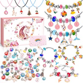 Kit de fabricación de pulseras para niñas, artes y manualidades para niños de 8 a 12 años, juguetes para niñas de 6 a 8 años, kit de fabricación de joyas para niñas de 8 a 12 años, regalos para niñas
