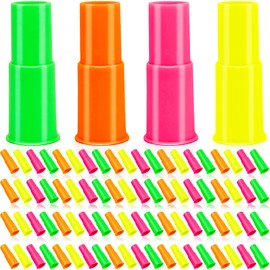 80 Pcs Siren Whistle Durable Whistle for Kids Multicolor Noise Makers Whistle Bulk for Kids Birthday Whistles Party Favors Games Prizes, 4 Colors