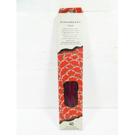 Flora Classique Incense Sticks Strawberry Black Cherry Lavender Patchouli Frankincense 40 per Pk - Strawberry
