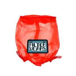 FILTERWEARS Red Water Repellent Pre-Filter K342R Fits K&N Air Filter SN-2530 3.0"T x 3.75"B x 4.0"H