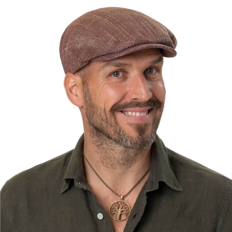 Woodfield Linen Flat Cap Stetson flat caps flat cap (M/56-57