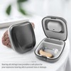 2 Pcs Hearing Aid Case, Waterproof Portable Storage Box, Hard
