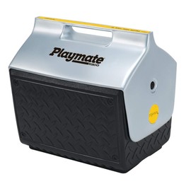 Igloo Playmate 13-Inch Black Ice Chest, Molded-In Handle, Tent-Shaped Lid with Side Button Release