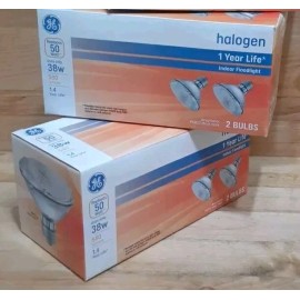 GE  2 BOXES [4-bulbs]: GE ENERGY SHORT NECK PAR30 SPOTLIGHTS INDOOR 50W[38] 580 lum