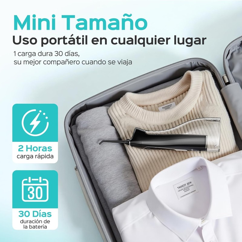 COSLUS C20 Irrigador Bucal Profesional, Pulsos de Alta Frecuencia Portátil