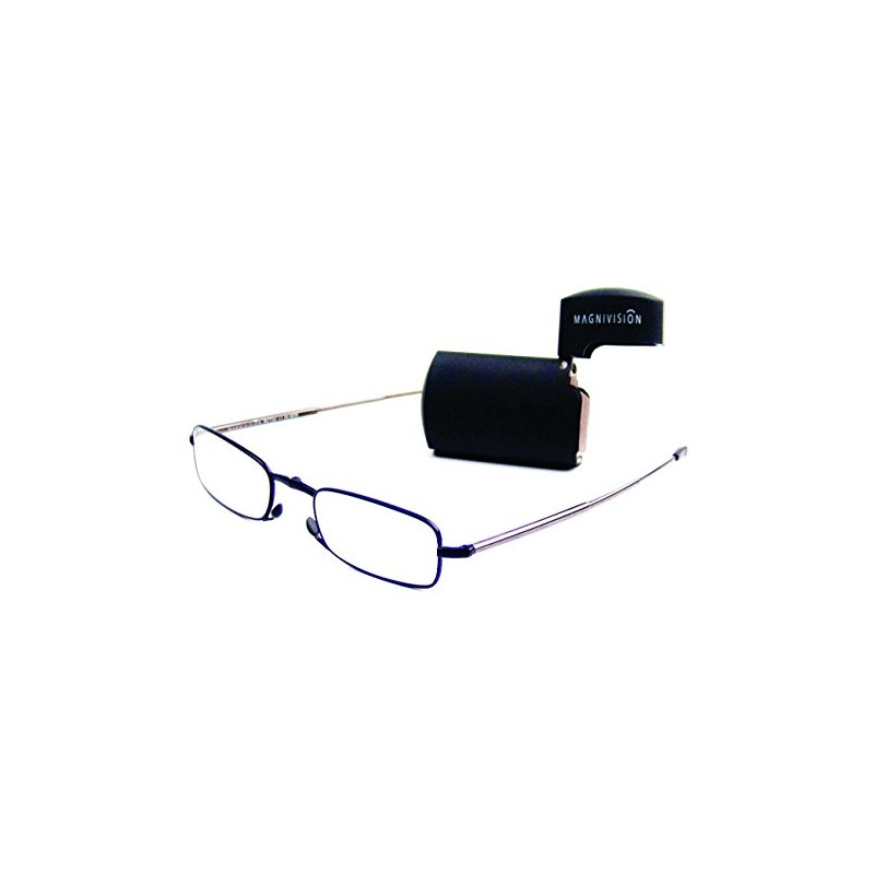 Magnivision - The Gideon Folding Reader Glasses - 2.00 Power