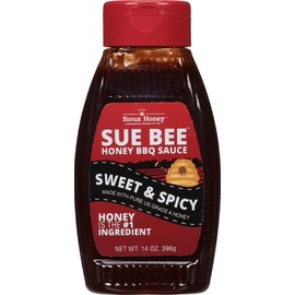 Sue Bee Sweet & Spicy Barbecue Sauce, Honey BBQ, 14 Ounce (Pack of 1)