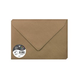 Clairefontaine 29002 °C 16.2 x 22.9 cm Pack of 20 Pollen Envelopes 135 g Kraft Paper Brown