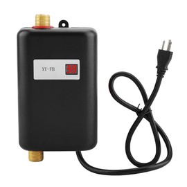ZPSHYD Tankless Water Heater Electric 110V, 3000W Instant Electric Water Heater, Under Sink Water Heater with Digital Display, On Demand Hot Water heater Electric for Kitchen Bathroom (Black)