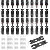 LEPITERY 40PCS MC4 Solar Panel Connectors, MC4 Male/Female 1000V Solar
