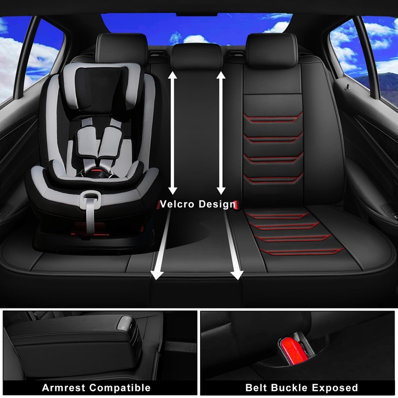 FiveFox Fit Tacoma Car Seat Covers for Select Toyota Tacoma