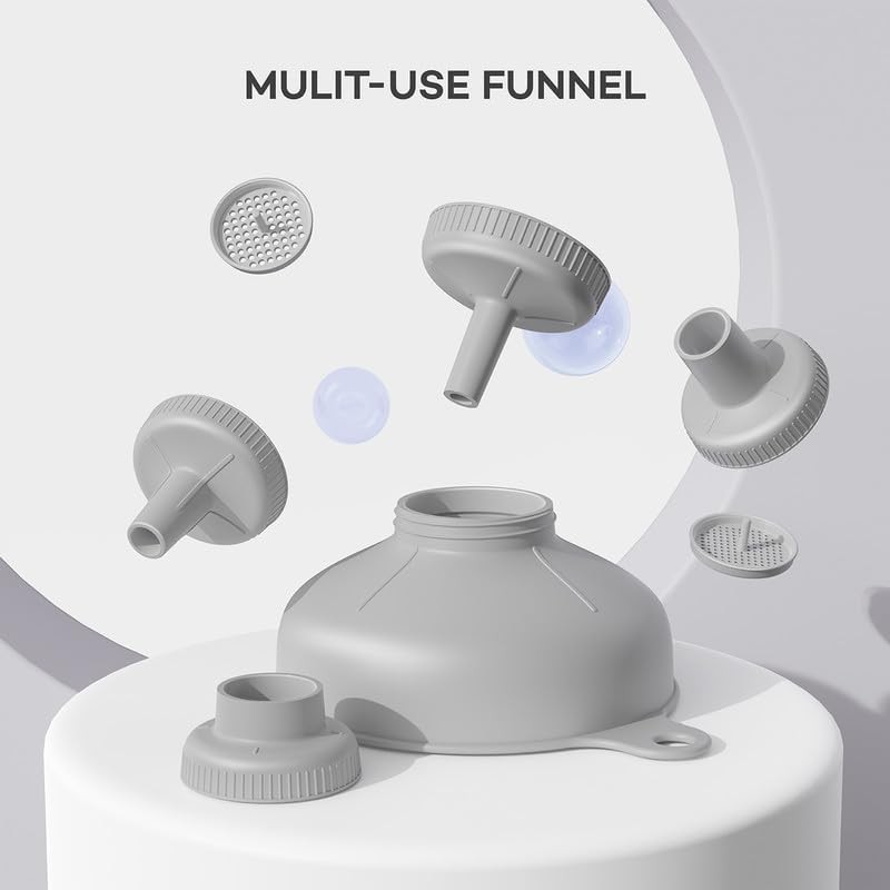 Pisol Wide Mouth Versatile Funnel, Canning Funnels for Kitchen Use,