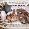 Rtteri 4 Pcs Baby Bassinet Sheets Soft Fitted for Baby