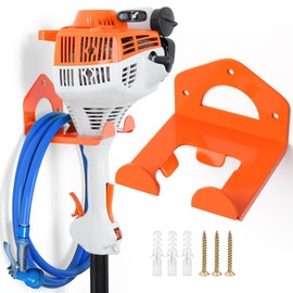 reliahom Weed Eater Hanger, Upgraded Heavy Duty Weedeater Rack Wall Mount, Garage Organization Trimmer Rack for Hedge Trimmer, Garden Tools, Garage, 1 Pack