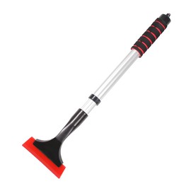 JNNJ Car Ice Scraper, Ice Scraper with Foam Handle, Versatile Car Ice Scraper, Innovative Windscreen Scraper Car with Ice Breaker Function, for Cars SUVs (Red)