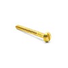 Hippo Hardware M5 (5mm X 50mm) Solid Brass Slotted Round