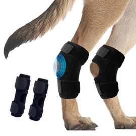 SACERKU Dog Leg Braces for Back Leg, Dog Knee Brace for Rear Hock Ankle, Older Dogs Hind Leg Hock Wrap for Torn Acl Hind Leg 23102-10(M)