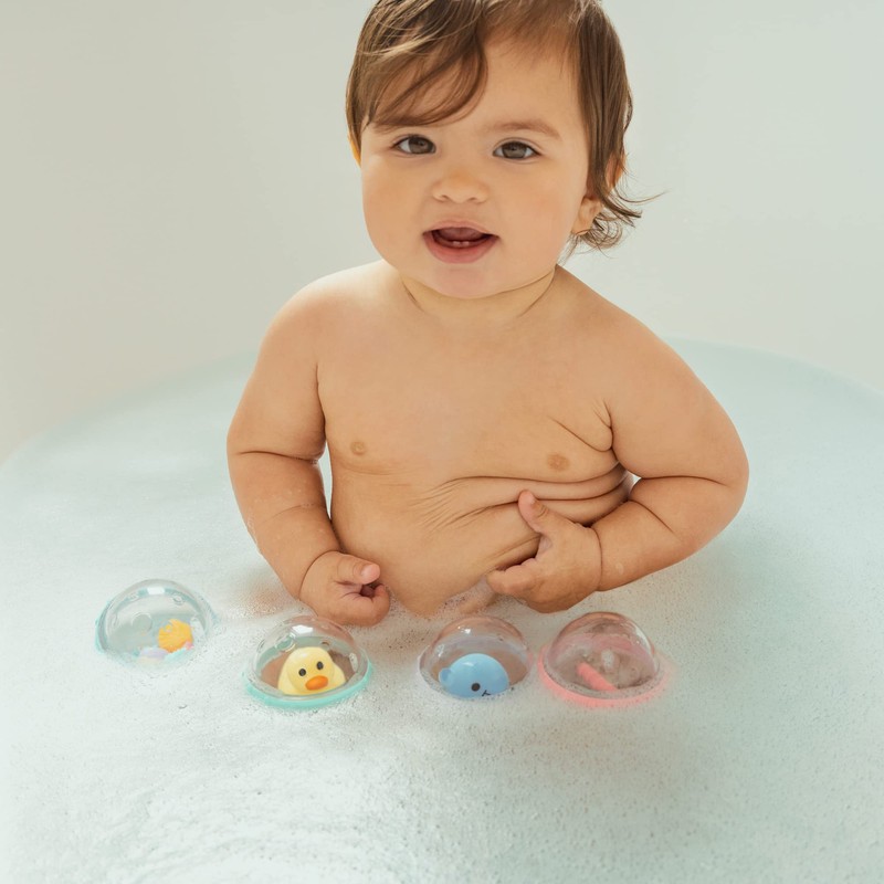 Munchkin Floating Bubbles Bath Toy, Pack of 4, Assorted Models